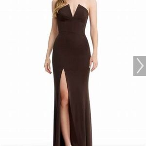 Dress the Population FernandaEvening Gown Brown